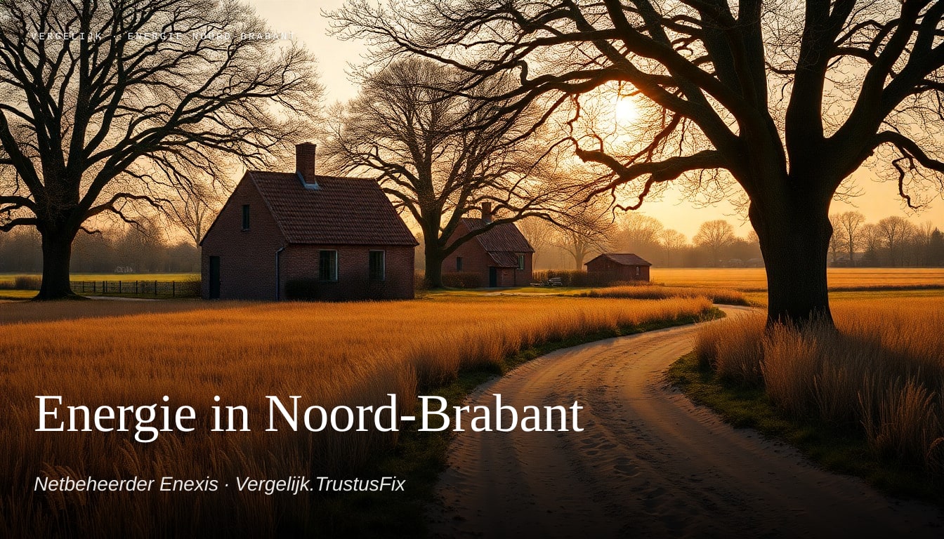 Energie vergelijken in Noord-Brabant — landschapsfoto met netbeheerder Enexis als context