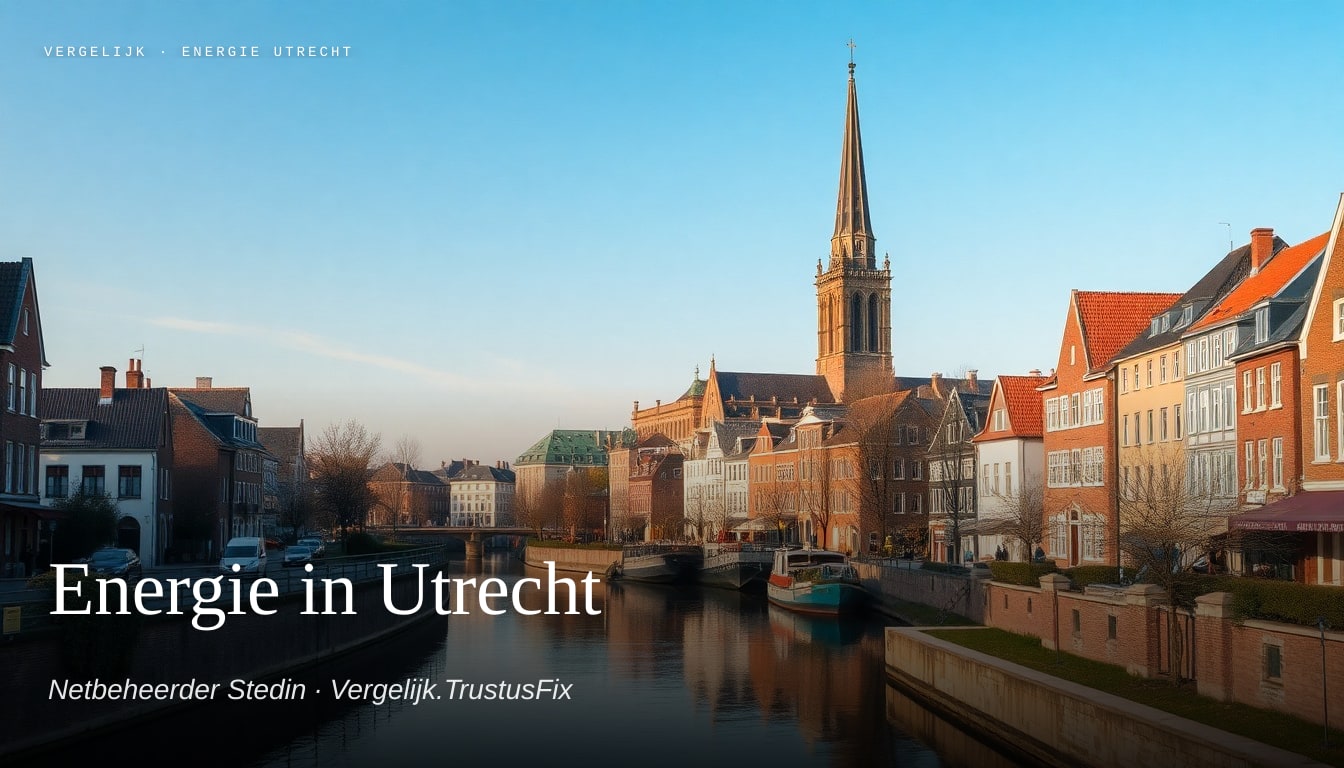Energie vergelijken in Utrecht — landschapsfoto met netbeheerder Stedin als context